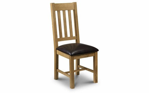 Solid oak brown faux leather - oak,
