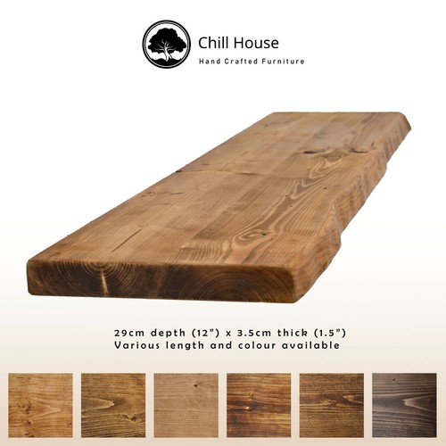 Rustic live edge - rustic, floating