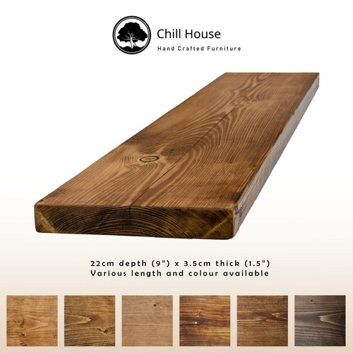 Rustic floating shelf wood - shelf,