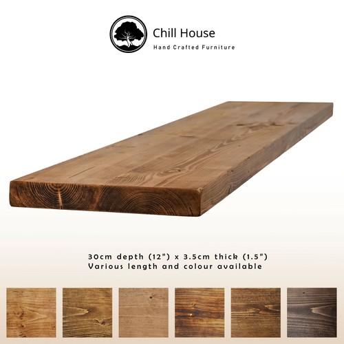 Rustic floating shelf wood - shelf,